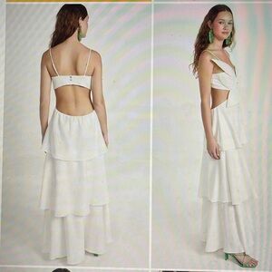 Farm Rio off-white floral maxi